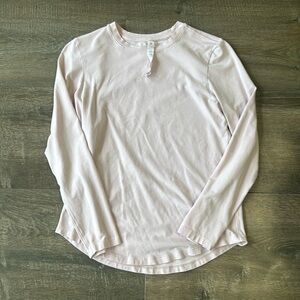 Lululemon love long sleeve light pink shirt size 2